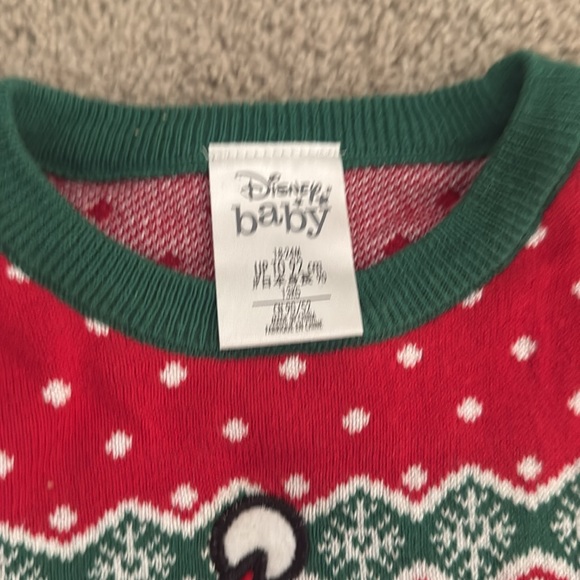 Disney Mickey Christmas sweater 18-24 months - Picture 2 of 2